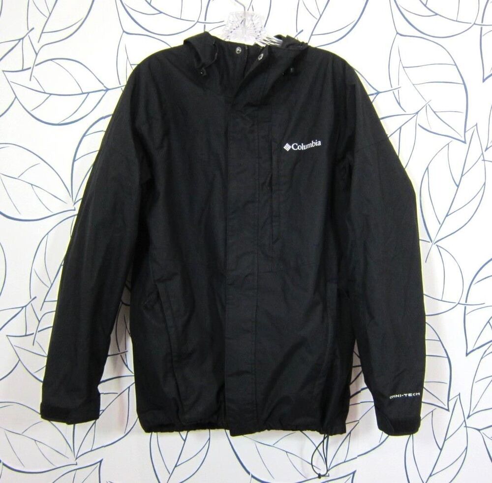 Columbia Jacket XM0475 Men's Size XS Black Interchange Shell OmniTech
